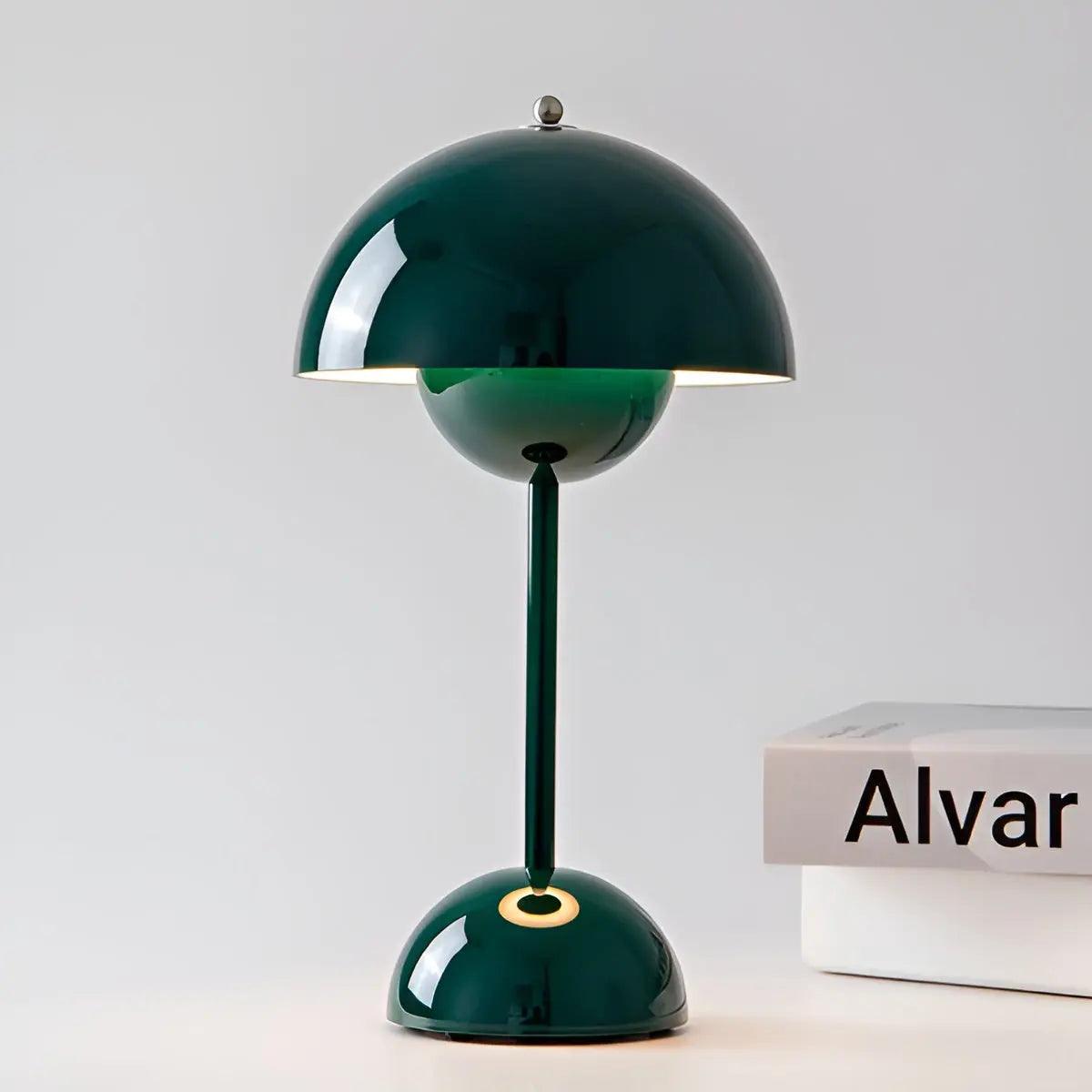 Lampe de table à abat-jour en forme de dôme