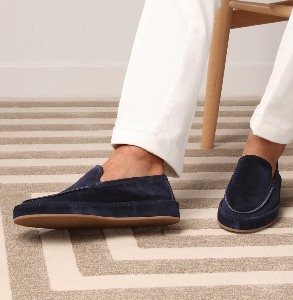 Men's Suede-Effect Slip-On Loafers