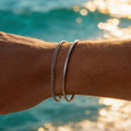 Layered Silver Chain Bracelet Set