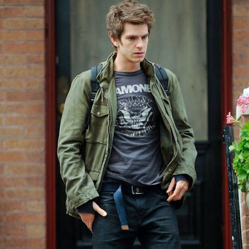 Men's Cotton Field Jacket with Adjustable Waist