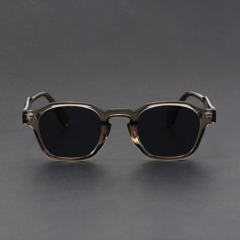 Women's Square Retro Acetate Frame Sunglasses