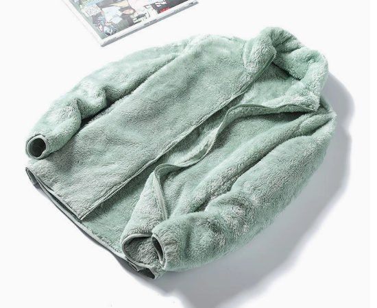 Women's Fleece Jacket with Stand-Up Collar