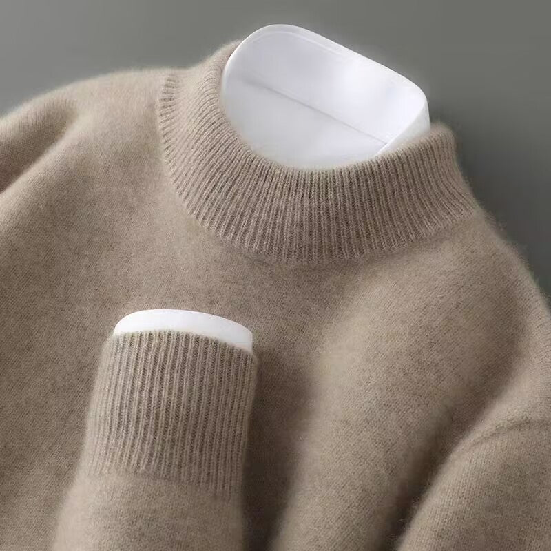 Women's Ribbed Mock Neck Soft Knit Sweater