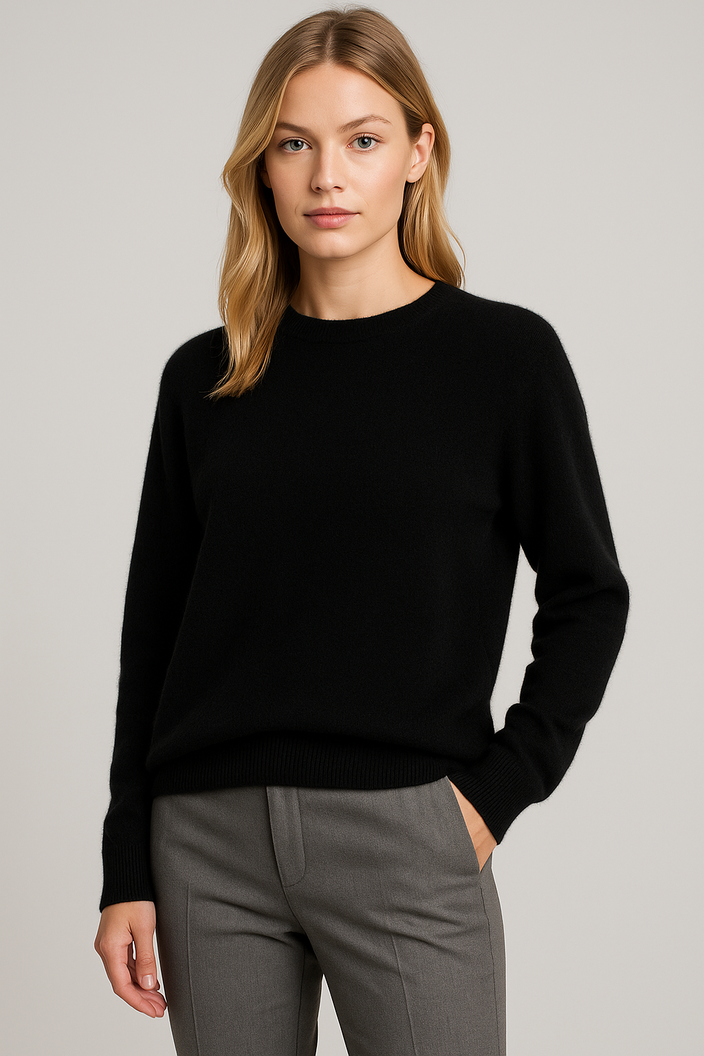 Women's Classic Crewneck Knit Sweater