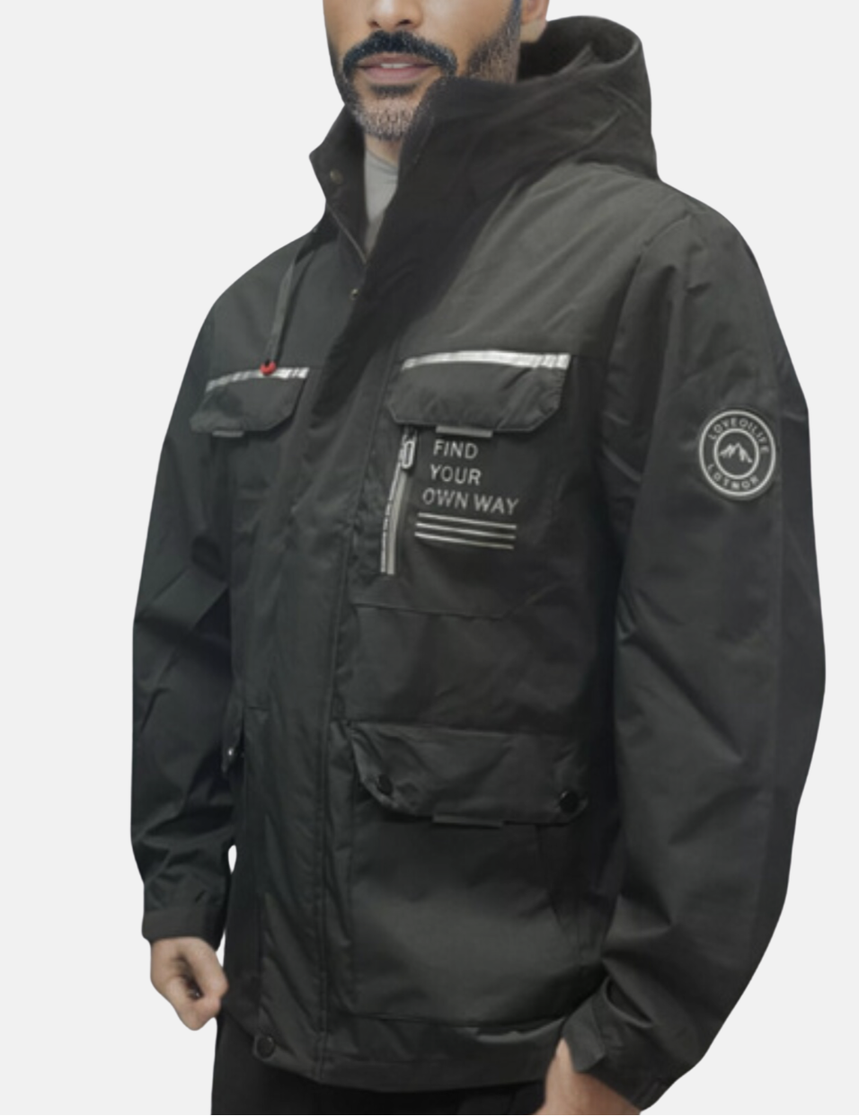 Men's Waterproof Multi-Pocket Utility Jacket