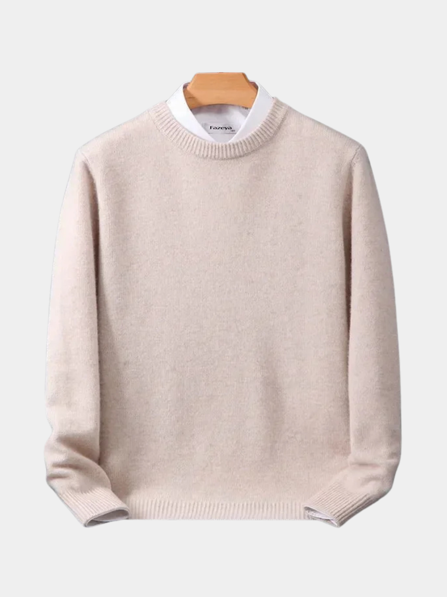 Men's Fine Knit Crewneck Pullover Sweater