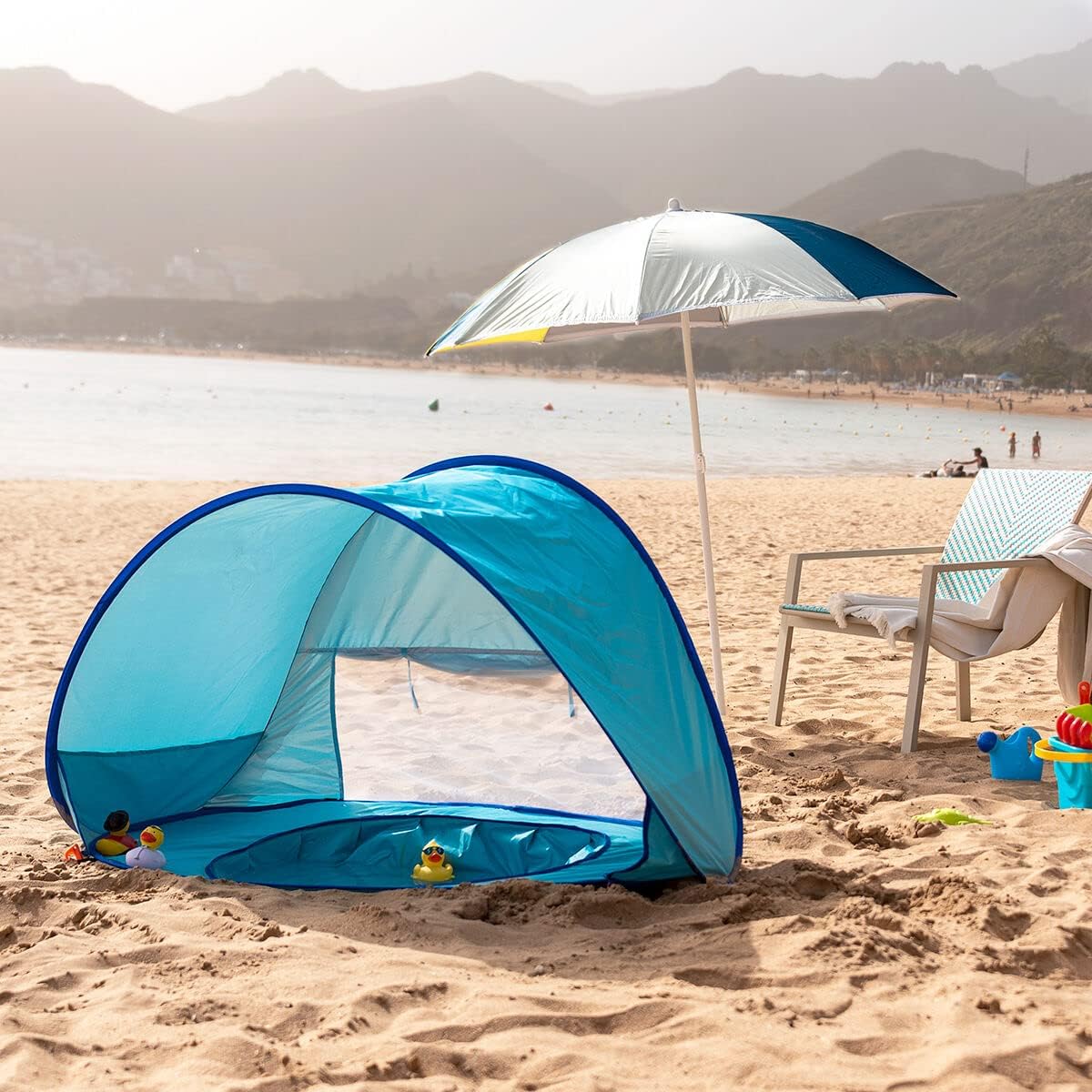Pop-Up Baby Beach Tent with UV Sun Protection