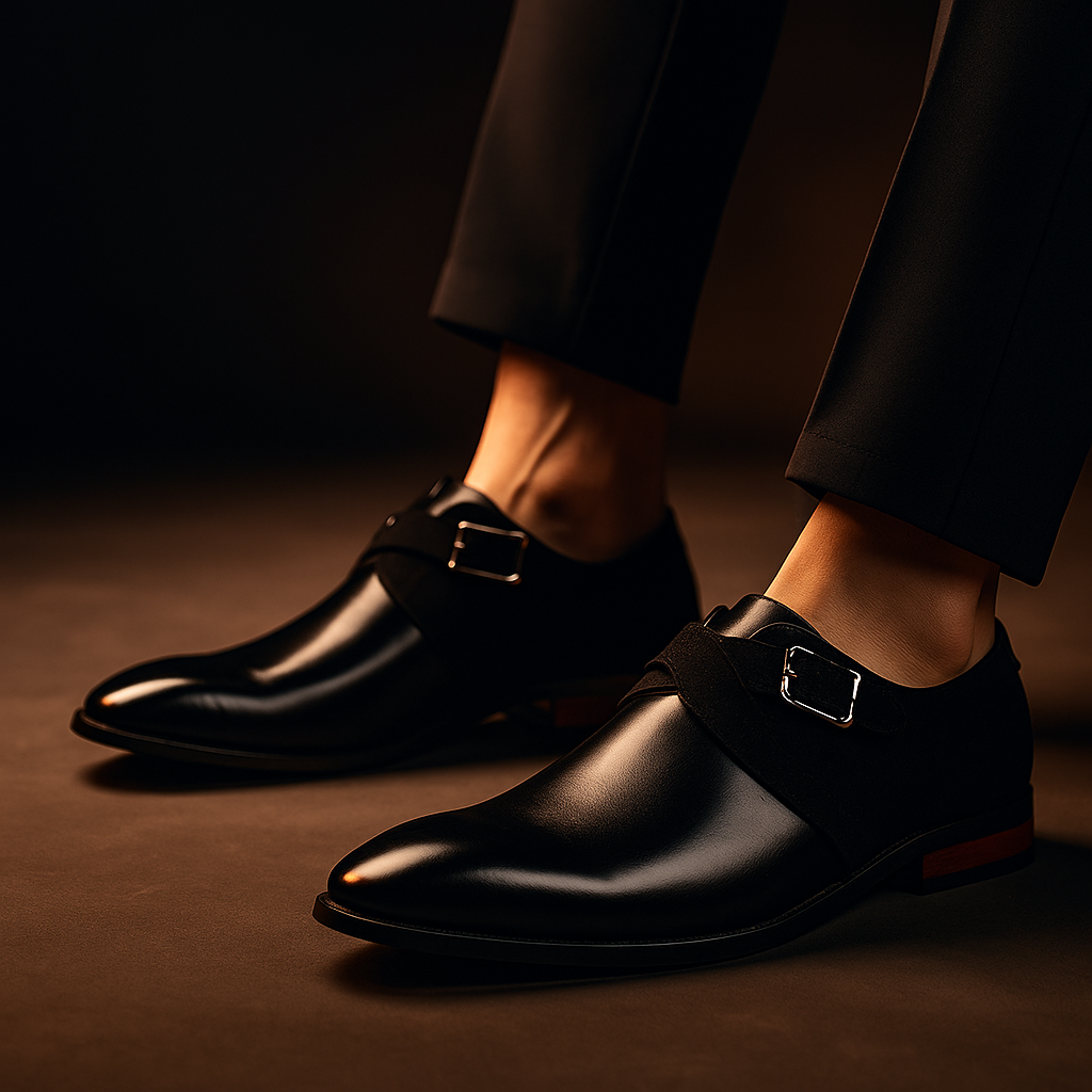 Men's Two-Tone Monk Strap Dress Shoes