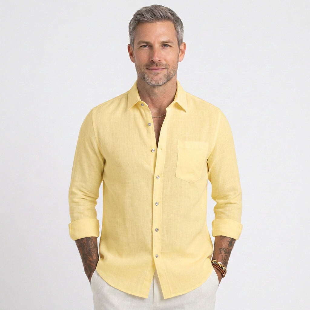 Relaxed Linen Beach Shirt