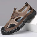 Breathable Mesh Closed-Toe Sport Sandals for Men