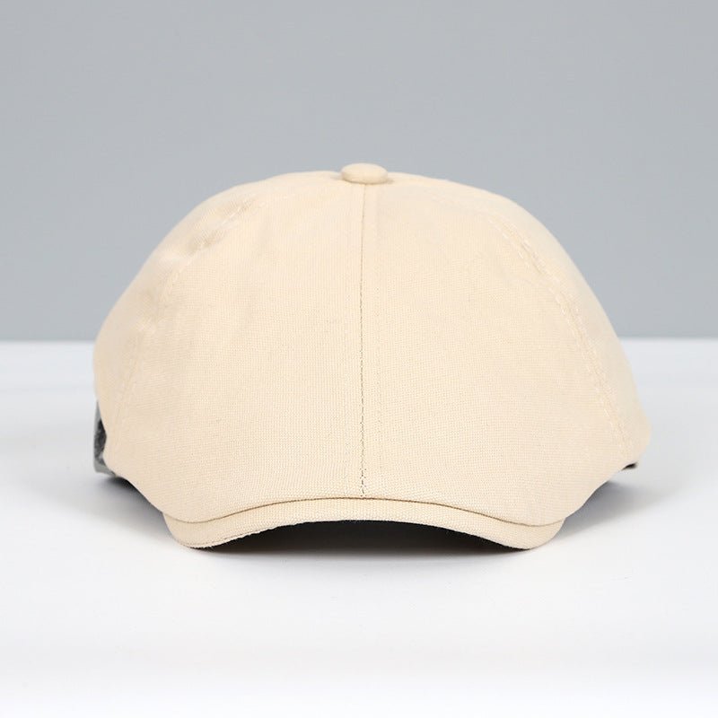 Urban Newsboy Flat Cap with Adjustable Leather Strap