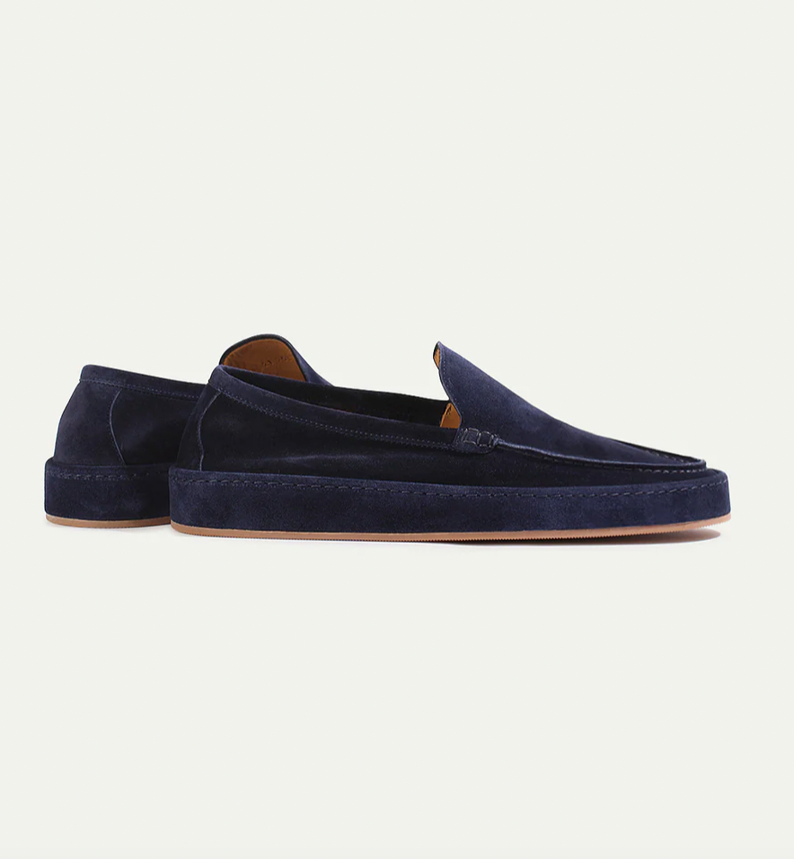 Men's Suede-Effect Slip-On Loafers