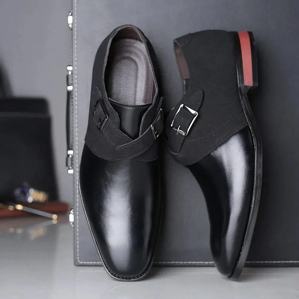 Men's Two-Tone Monk Strap Dress Shoes