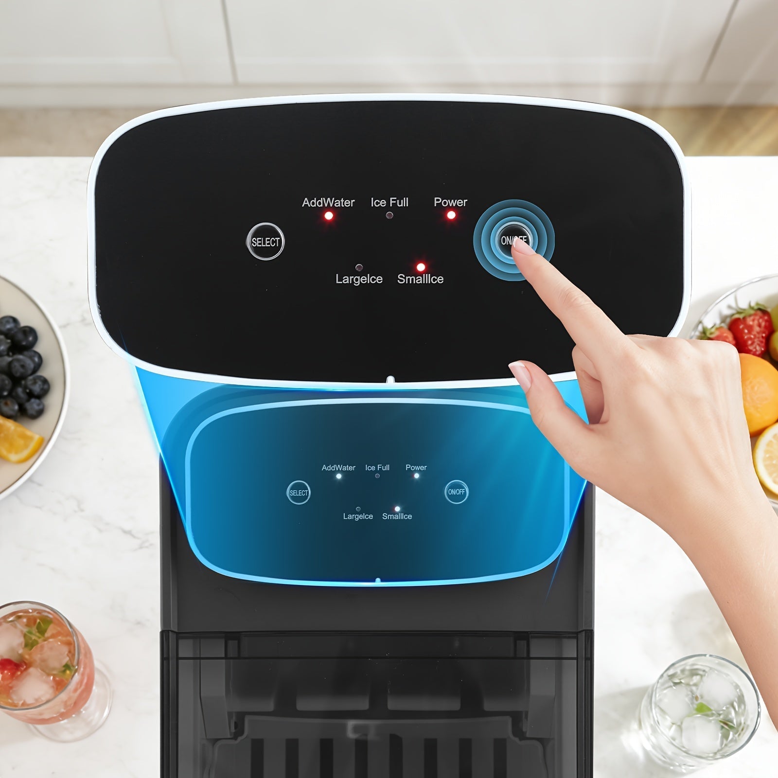 Countertop Ice Maker Machine with Touch Panel