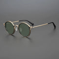 Lunettes de soleil steampunk vintage à monture ronde en métal