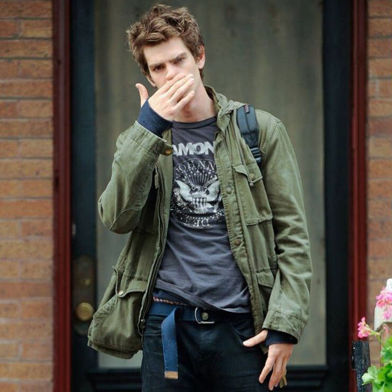 Men's Cotton Field Jacket with Adjustable Waist