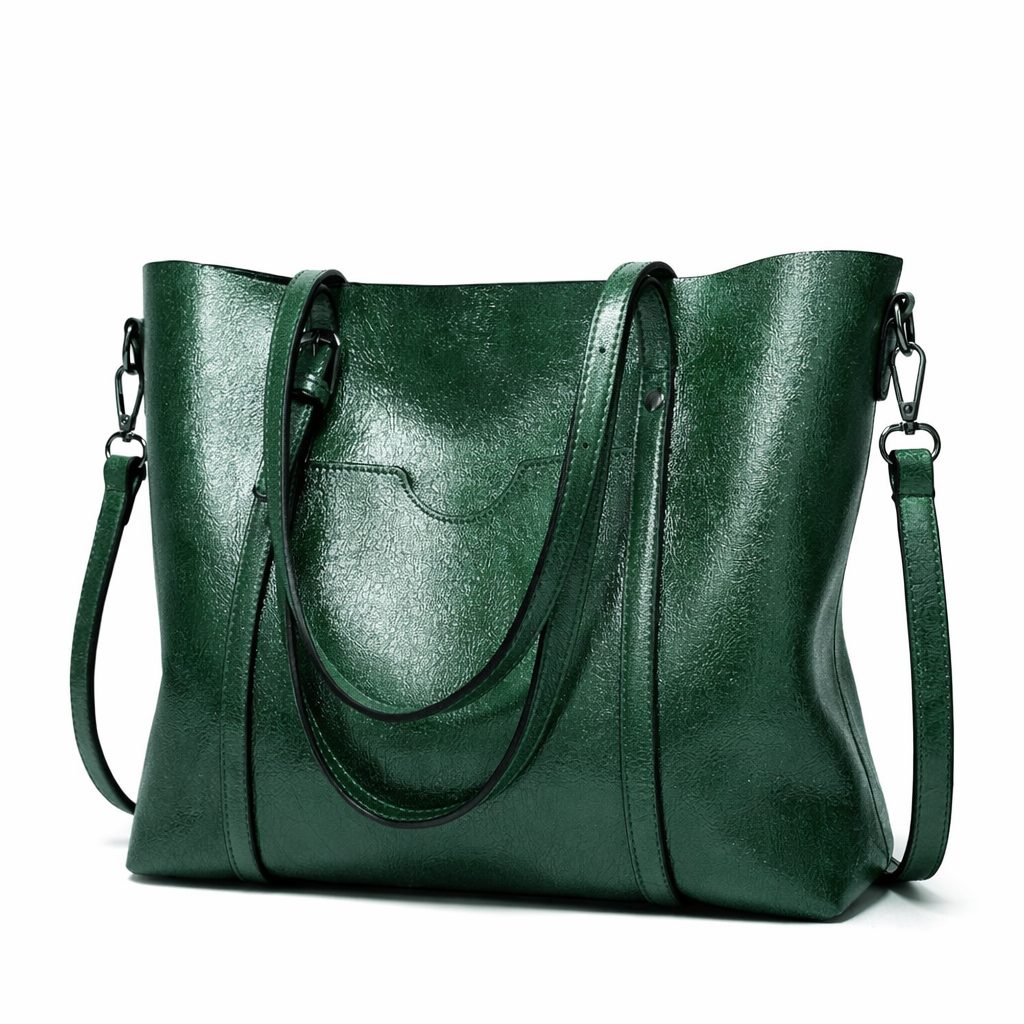 Vintage Wax Finish Oversized Tote Bag