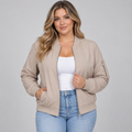 Women's Classic Zip-Up Bomber Jacket