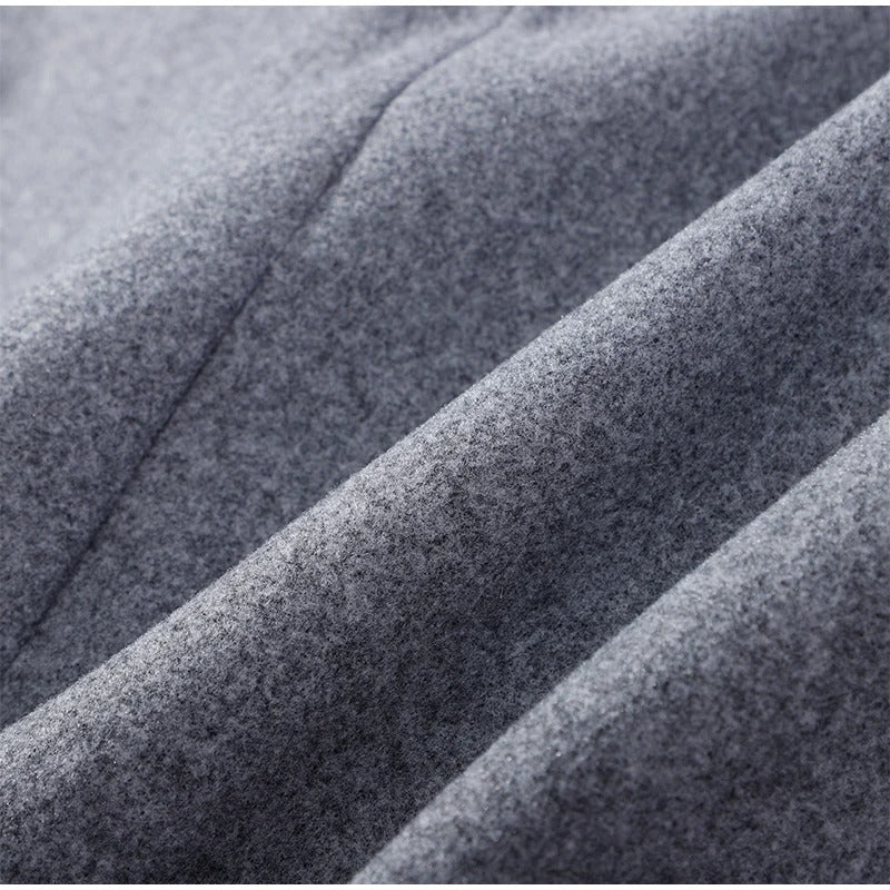 Women's Oversized Double-Breasted Coat with High Collar