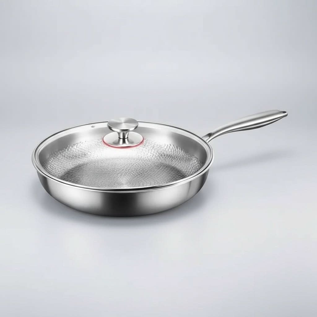 Stainless Steel Honeycomb Non-Stick Frying Pan