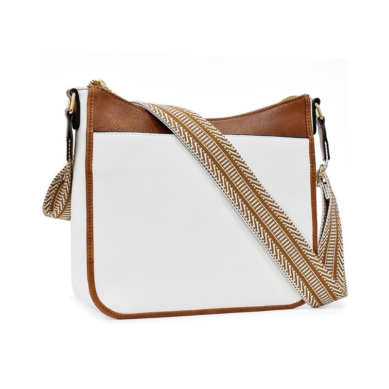 Sac bandoulière avec bandoulière en jacquard tissé