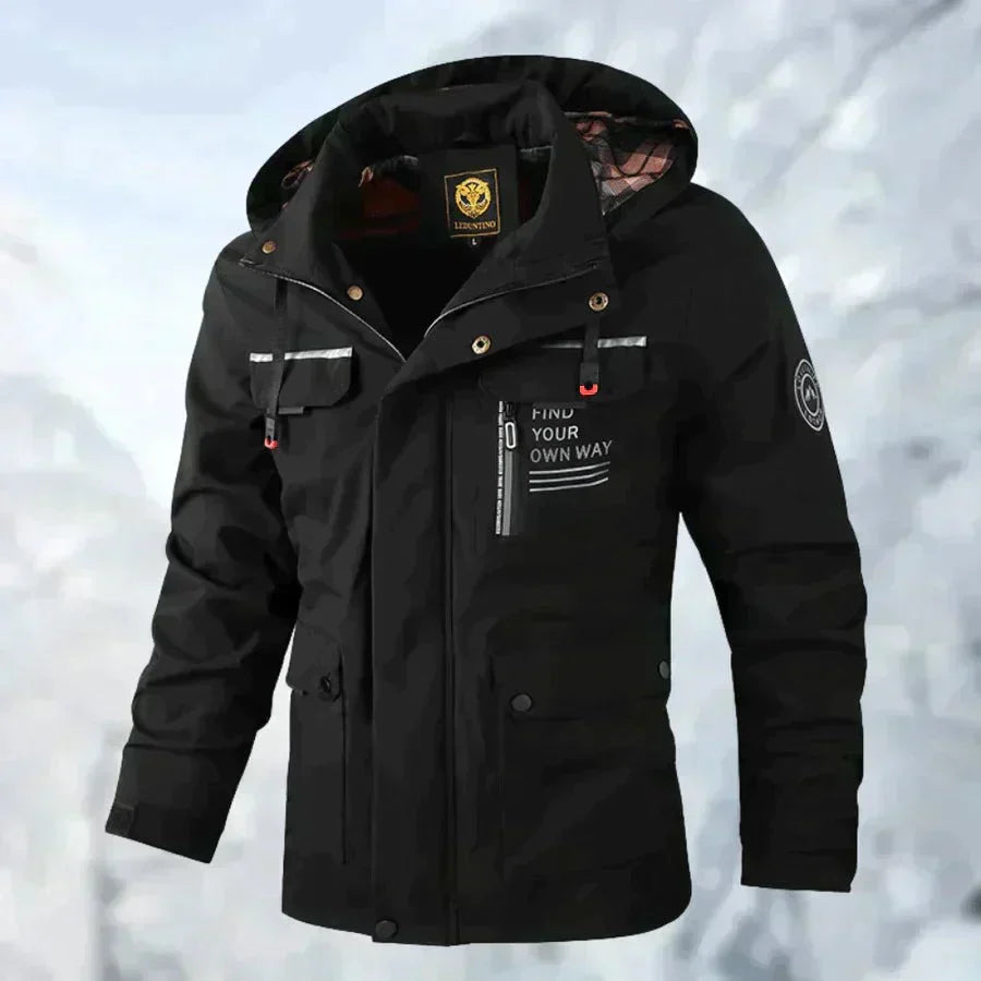 Men's Waterproof Multi-Pocket Utility Jacket