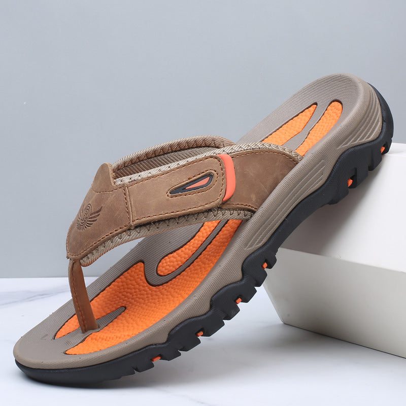 Tongs de sport pour homme avec semelle antidérapante texturée