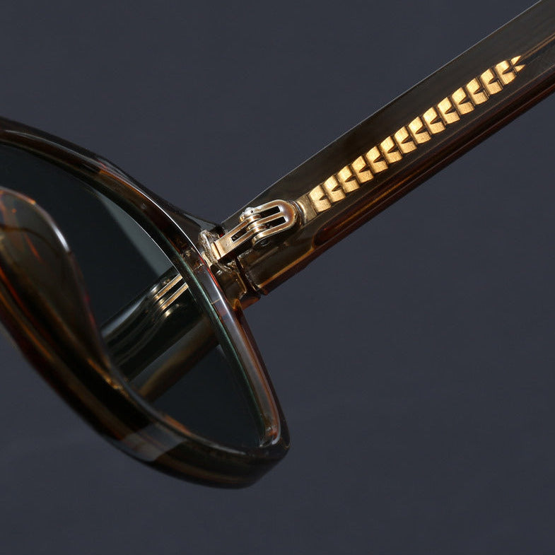 Women's Square Retro Acetate Frame Sunglasses