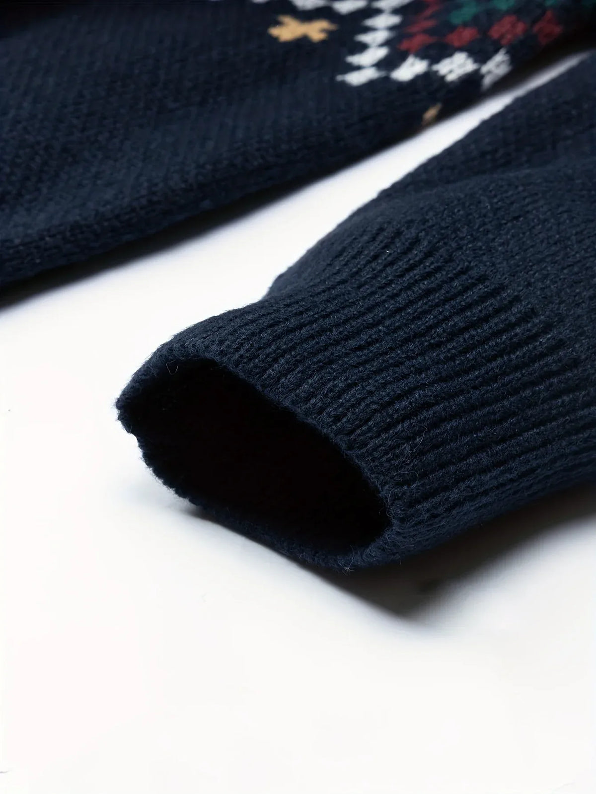 Men's Fair Isle Jacquard Crew Neck Jumper