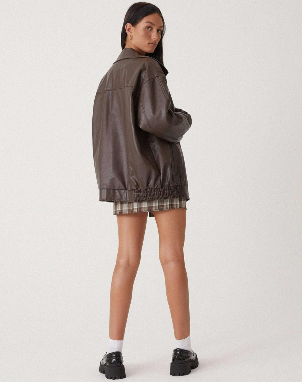 Women's Oversized Sleek Bomber Jacket