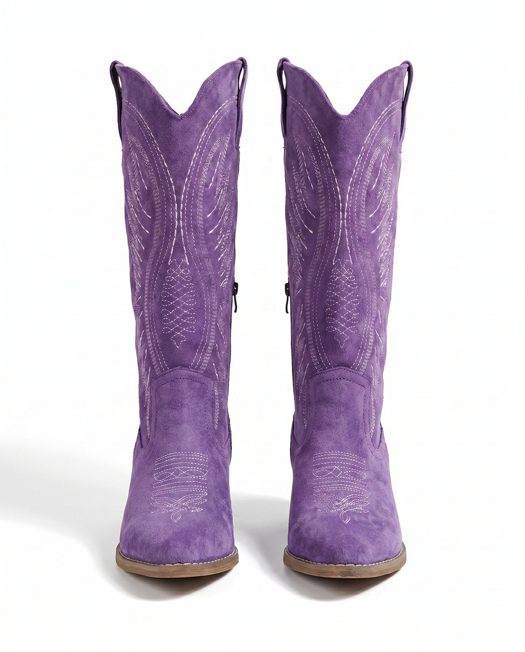 Bottes western brodées montantes jusqu’au genou pour femme