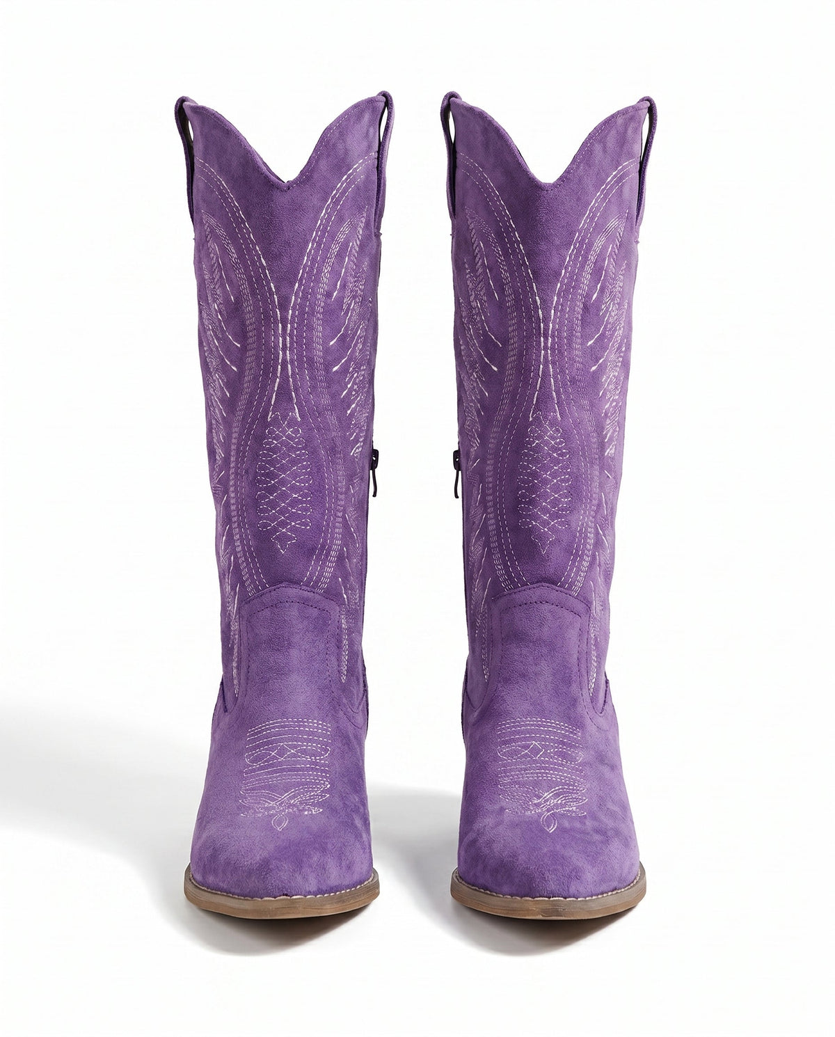 Bottes western brodées montantes jusqu’au genou pour femme