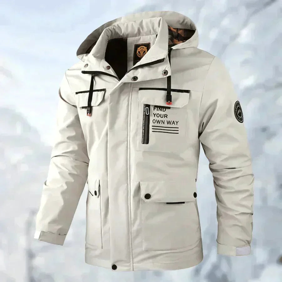 Men's Waterproof Multi-Pocket Utility Jacket