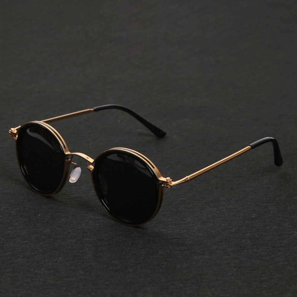 Women's Round Vintage Metal Frame Sunglasses