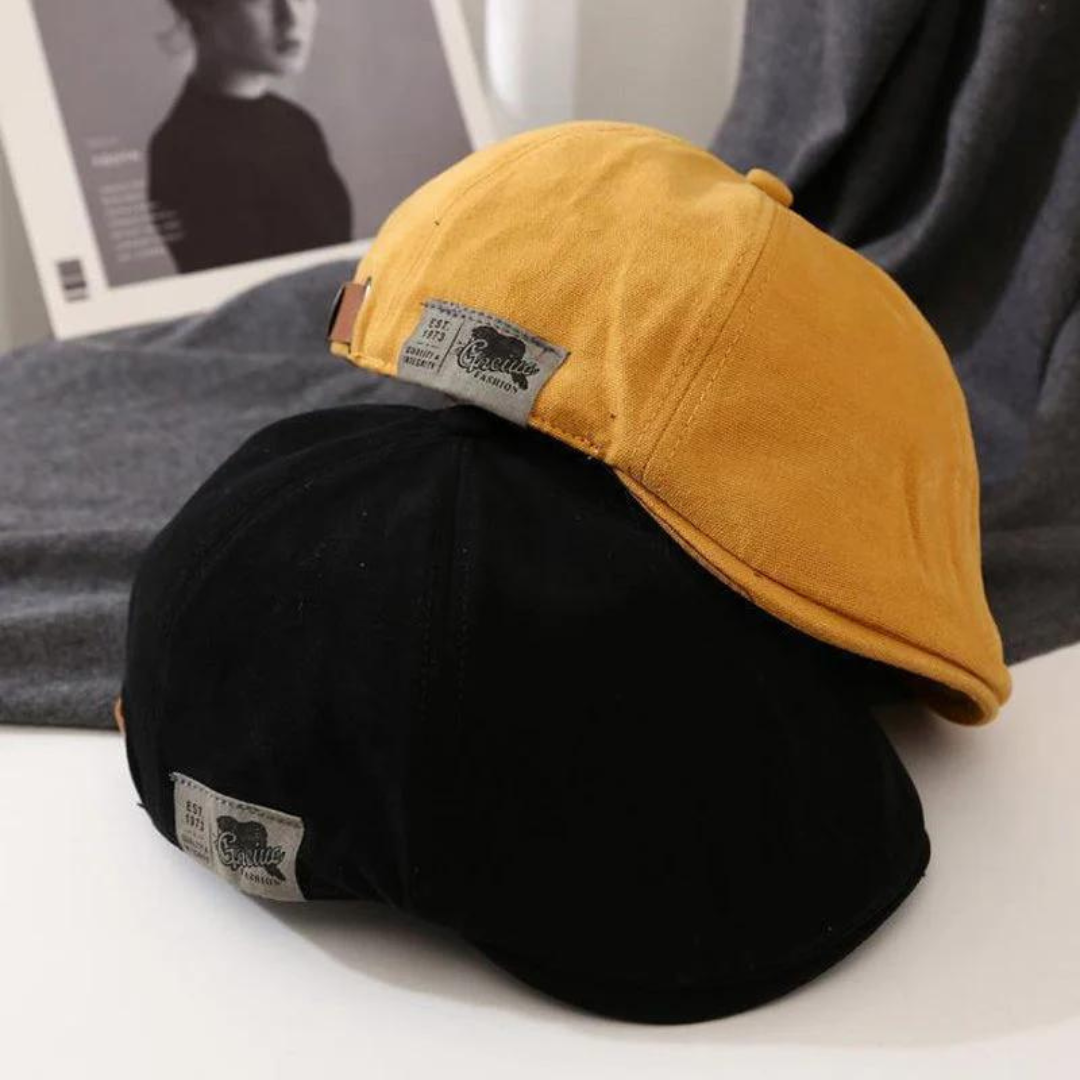 Urban Newsboy Flat Cap with Adjustable Leather Strap