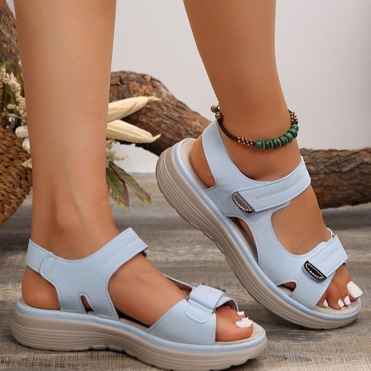 Adjustable Strap Platform Comfort Sandals
