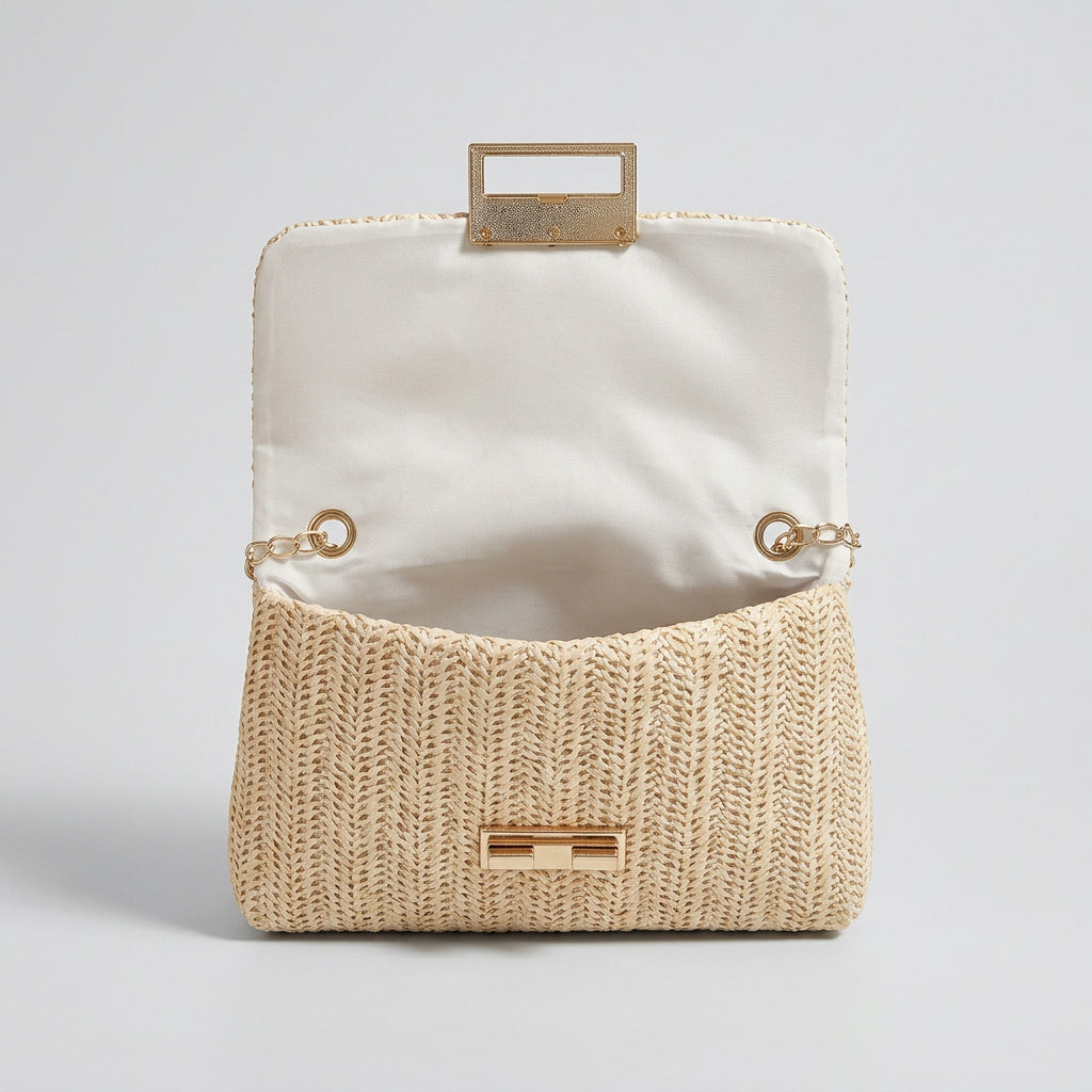 Bag – Woven Chain Strap Clutch Style