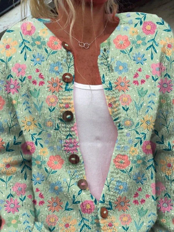 Gilet en maille boutonné sur le devant pour femme