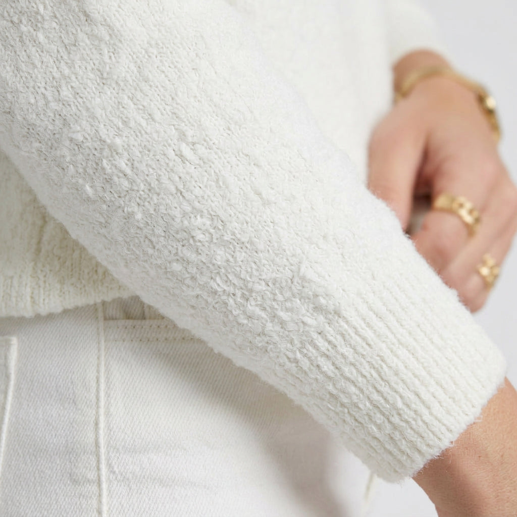 Women’s Mock Neck Knit Sweater – Long Sleeve Pullover Style