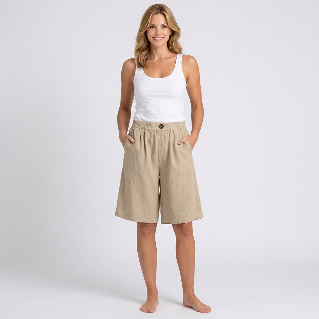 Women’s Elastic Waist Casual Shorts