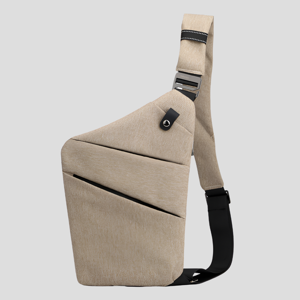 Slim Anti-Theft Crossbody Sling Bag with Hidden Zips