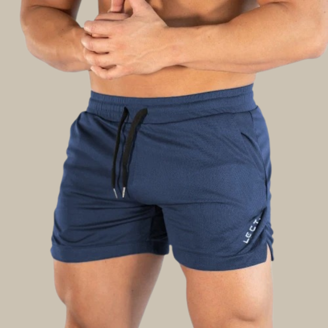 Lightweight Training Shorts with Drawstring Waist