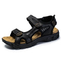 Leather Sport Sandals with Adjustable Straps for Men