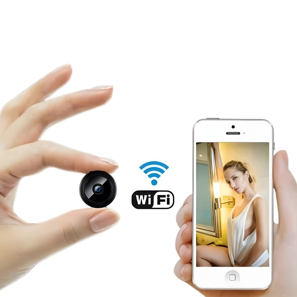 Mini WiFi Security Camera with Night Vision and App