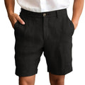 Tailored Fit Textured Shorts with Button Fly Closure