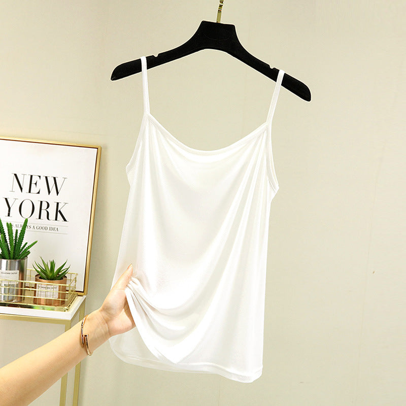 Women's Scoop Neck Spaghetti Strap Jersey Cami Top