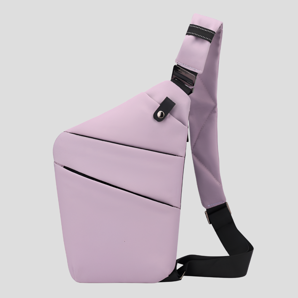 Slim Anti-Theft Crossbody Sling Bag with Hidden Zips