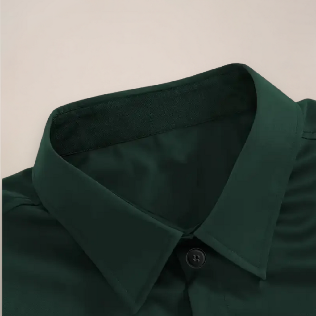Chemise habillée ajustée à manches longues pour homme