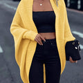 Women's Oversized Batwing Sleeve Open-Front Cardigan