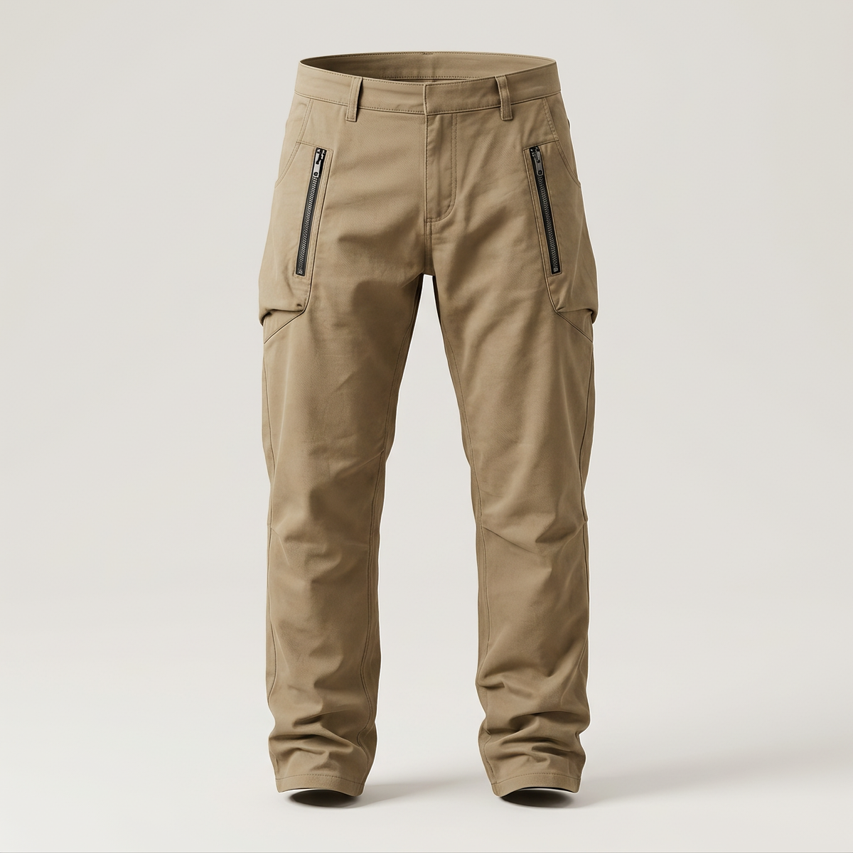 Men's Cotton Utility Zip Pocket Straight Leg Pants